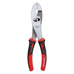 CRAFTSMAN 8 in Slip Joint Pliers - CMHT81713, Chrome Plated, Red Handle